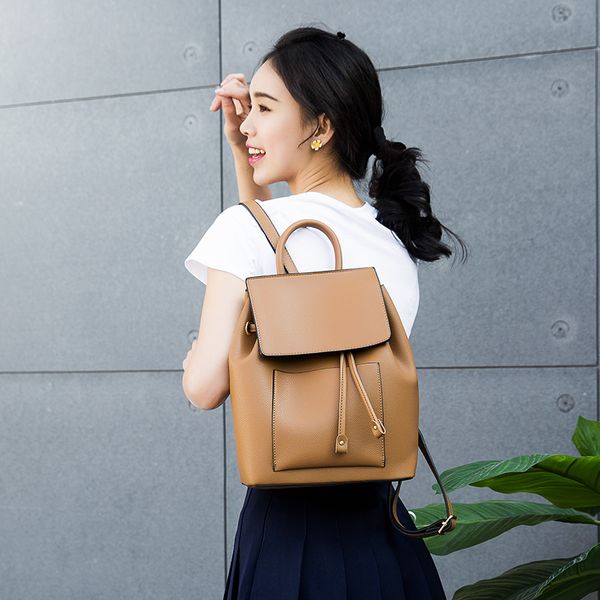 

designer-women pu leather backpack bag for girl casual school bags for teenagers rucksack women backpacks back bag
