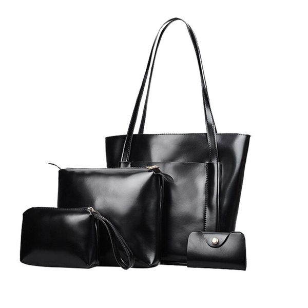 

women bags sets 4pcs women pattern leather shoulder bag+crossbody bag+handbag+clutch handbags bags #yl5