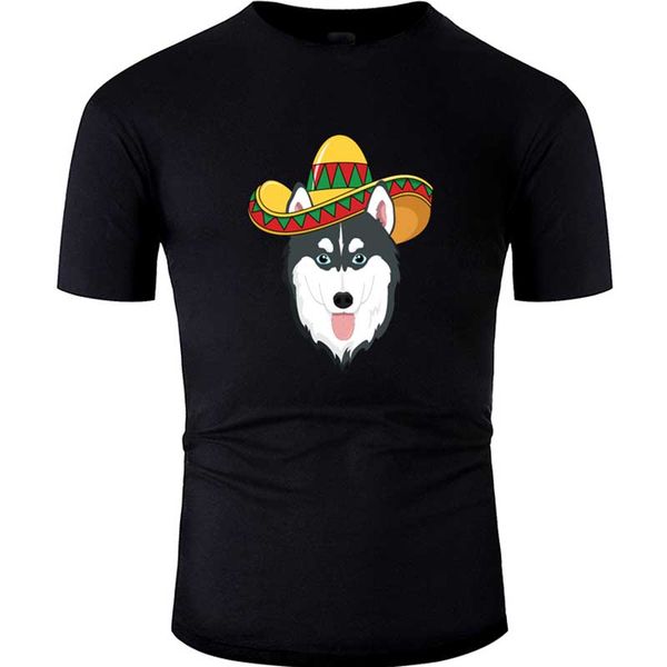 

kids cinco de mayo husky tshirt dog mexico tshirt print awesome men's t shirt clothing t-shirt hip hop, White;black