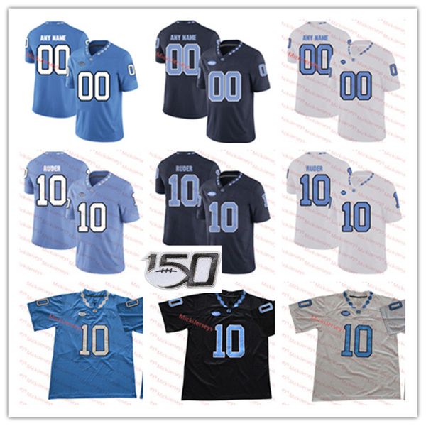 

custom north carolina tar heels football jersey kyler mcmichael sam howell jake lawler khafre brown eugene asante north carolina jersey, Black