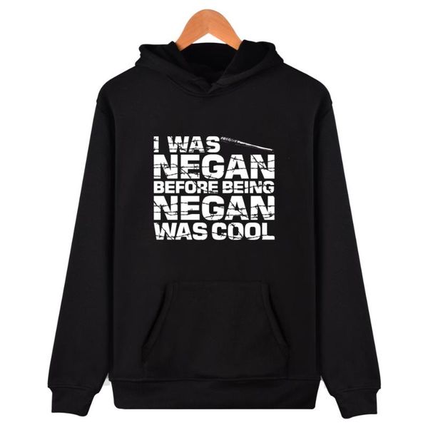 

aikooki новый неган люсиль толстовки мужчины / женщины спортивная одежда черный мода мальчики толстовка толстовки мода повседневная команда, Black