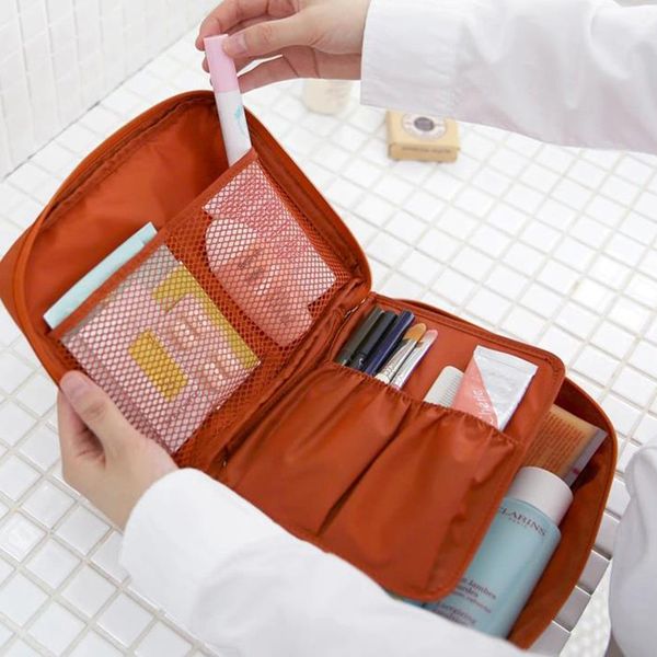 

nibesser zipper man women makeup bag cosmetic bag portable beauty pouch make up organizer toiletry kits storage travel wash