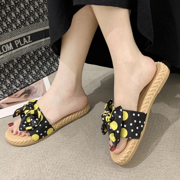 

summer new slippers non-slip woman flip-flops woman fashion beach shoes pinch sandals female flowers slippers women wear#0417, Black