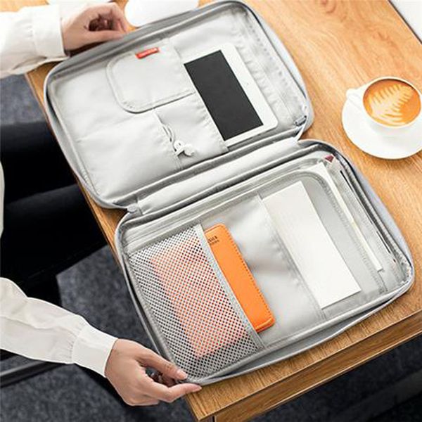 

waterproof oxfored a4 file document bag business briefcase storage bag for notebooks pens pad computers student gift