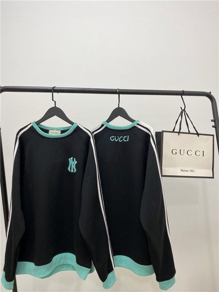 

19aw new arrival guqi*ny embroidered cat velet classic sweater hoodie hooded men women lovers fashion casual streetwear sweatshirts 11.27, Blue;black