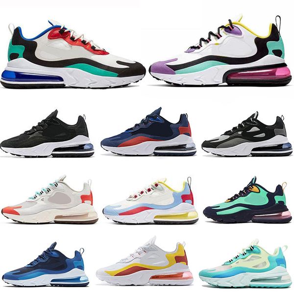 

2019 react men women running shoes bauhaus optical triple black hyper pink right violet fashion mens trainers sneakers