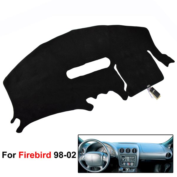 

car dash mat for firebird trans am 1997 - 2002 dashmat dashboard cover protective sheet carpet styling black 1998 1999