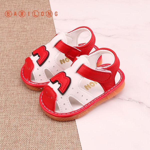 

new summer children sandals flat kids beach shoes sport casual pu leather sandals soft antiskid fashion outdoor shoes y93, Black;red