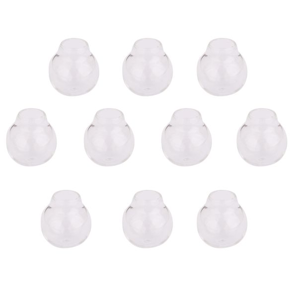 

10pcs glass ball bottles pendant charms vials wish bottles clear diy craft, Silver