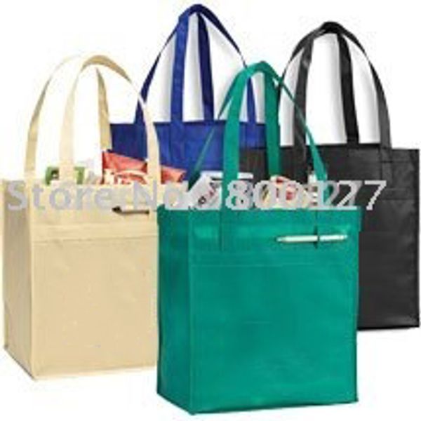 

personalized portable non woven bag women green reusable tote bag for custom folding handbag black shopping vkystar 228