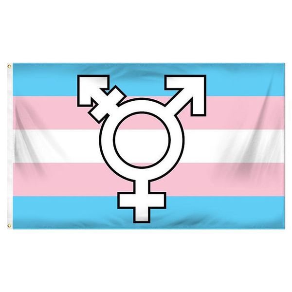 

transgender symbol flag lgbt gay pride banner 150x90cm 3x5 ft polyester printed selling for outdoor indoor decor