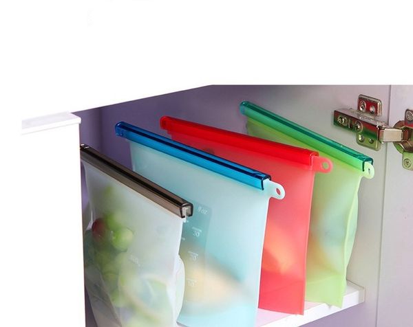 

многоразовые силиконовые пищевые свежие мешки герметичные контейнеры для хранения продуктов питания универсальные кулинарные пакеты fresh ke