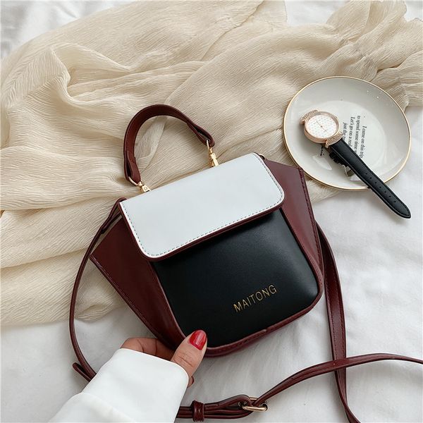 

2020 new trend wild texture messenger bag fashion hit color handbag saddle bag womens handbags and purses