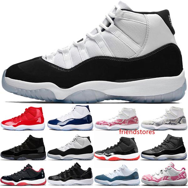 

11 pin snakeskin 11s concord 45 basketball shoes bred men women space jam gym red mens trainer sport sneakers ing