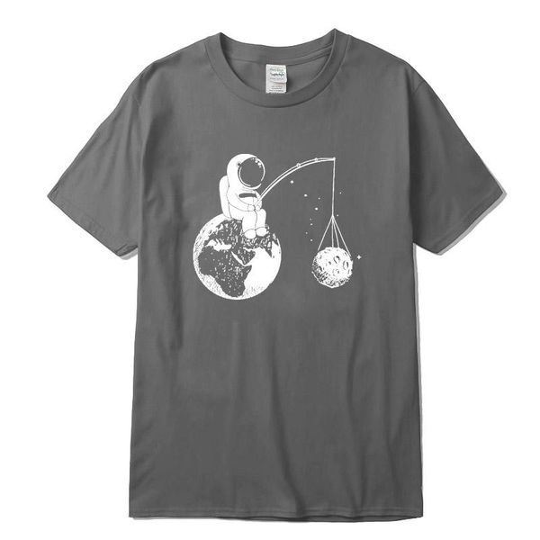 

дизайнер астронавт printed men t shirt o шея вязаной комфортная street ткани мужчина футболка смешать повседневный короткий рукав мужской te, White;black