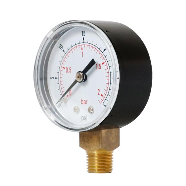 

radial pressure gauge for oil air water ts-y508 0-30psi 0-2bar 1/8bspt tool