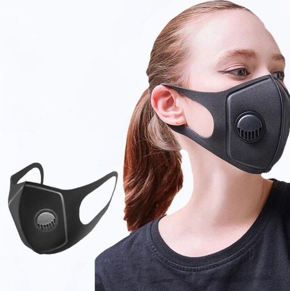 

многоразовые дыхательные клапаны маски антиаллергенные pm2. 5 рот маска анти-пыль анти-загрязнение открытый черный защитная маска m024, Silver