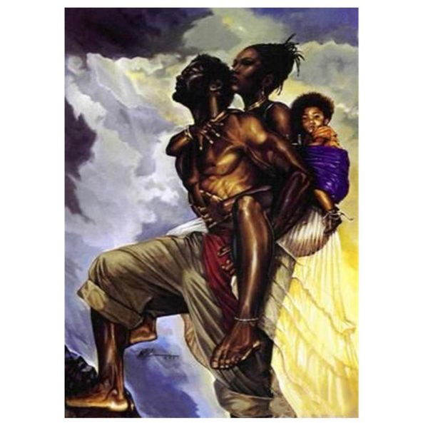 

полный квадратный круглый алмаз живопись стразы картины алмазная мозаика африканские люди diy вышивка рукоделие by535