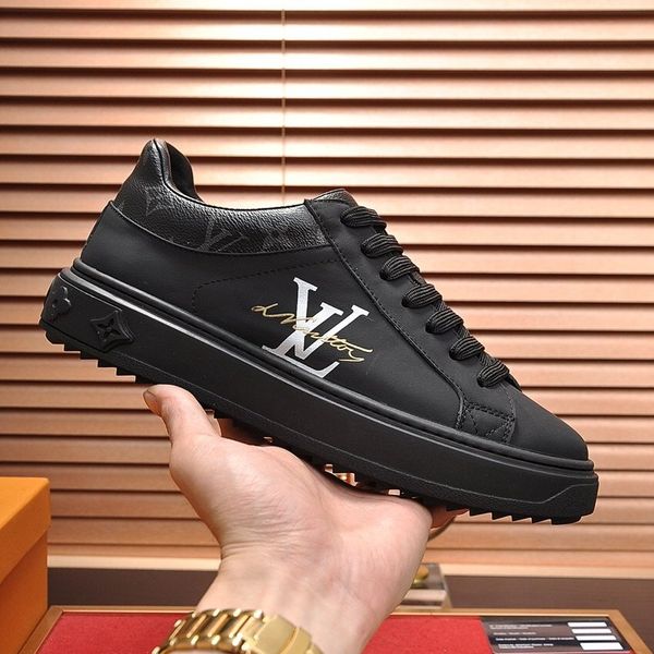 

s4 fashion casual men's shoes outdoor sports handsome wild luxury shoes original box packaging zapatos hombre, Black
