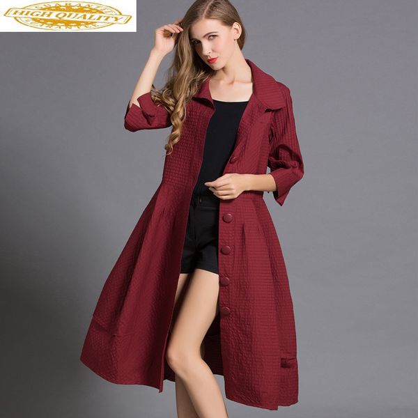 

casaco feminino autumn outwear women trench coat long coats ladies big size coat women abrigo mujer kj122, Tan;black
