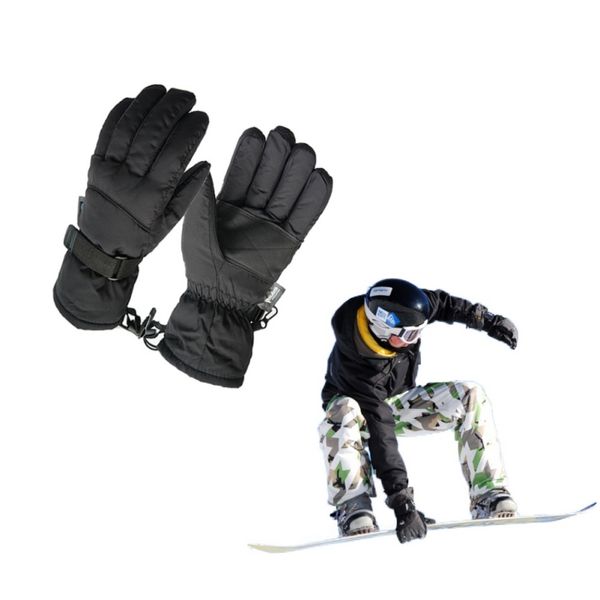 

winter men black ski sport waterproof gloves warm snowboard skiing gloves riding motorcycle