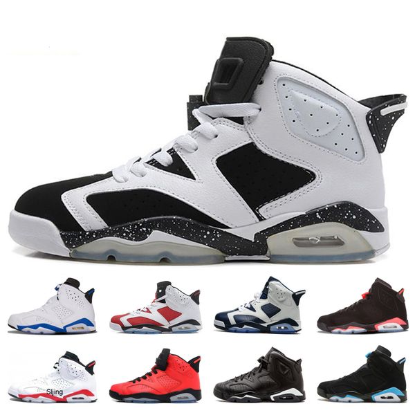 

6 6s oreo basketball shoes for men mens unc black cat infrared olympic white infared sport blue mens designer trainer sport sneakers
