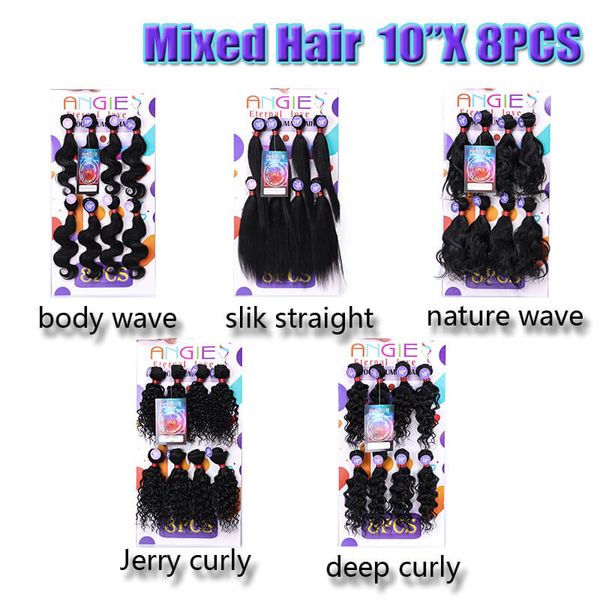 

short blended weave hair perruques de cheveux humains weft 8pcs bundle raw cambodian hair extension 10inch short perruques tressÃ©es black