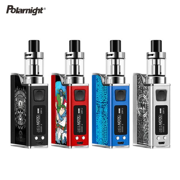 Großhandel E Zigaretten Vape Mods Starter Kits 150w E Zigaretten Vaporizer 1500mah Box Mod Kit 091 Zoll Oled Display Temperaturregelung Vaporizer