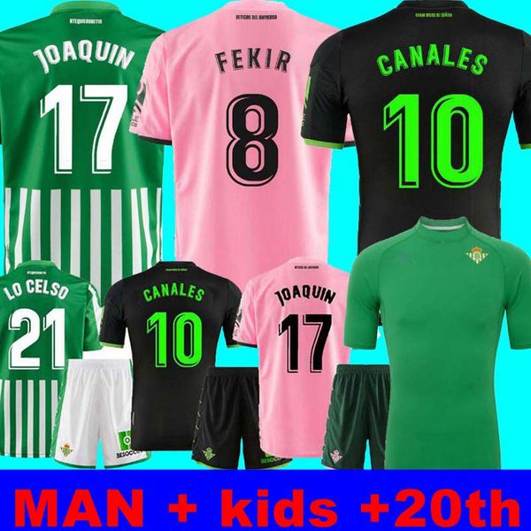 

19 20 21 real betis football jersey joaquin boudebouz mandi bartra tello garcia canales commemorative edition maillot de foot +kids, Black;yellow