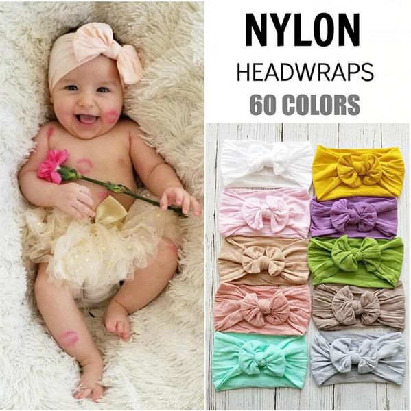 

18colors девушка чалма тюрбан нейлон пледики ободки с бантами solid color, Slivery;white