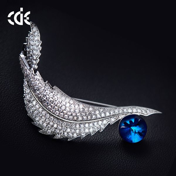 

wedding party beaded pearl gift woman lady diamond jewelry brooches for bride acting initiation graduation cde-1263, Gray