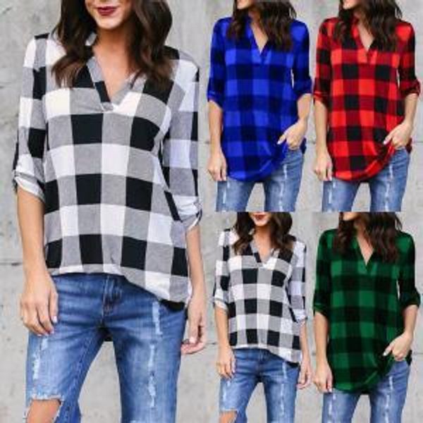 blusas a cuadros para mujer