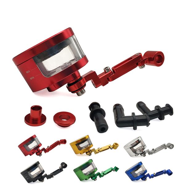 

cnc motorcycle brake fluid oil reservoir cup tank +support bracket for yamaha fz8 fz6 xsr700 xsr900 xsr 900 xv950 xv 250 950