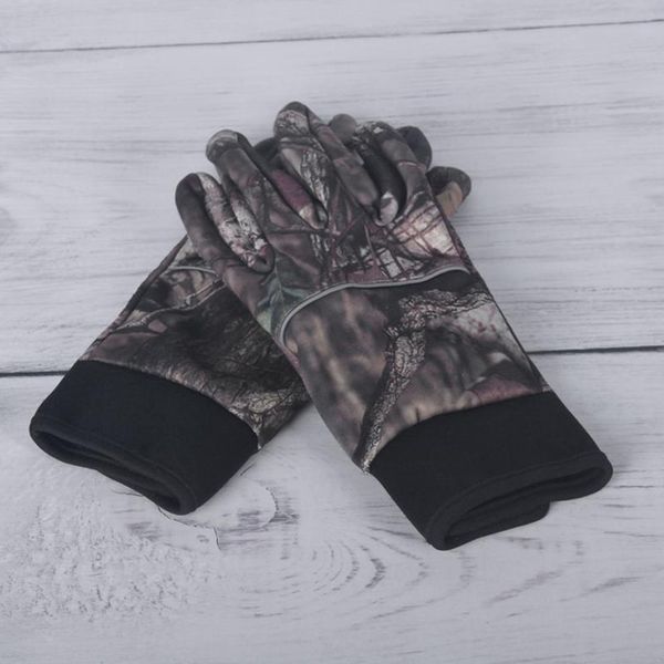 

1 pair anti-slip camping camo glove full finger hunting gloves