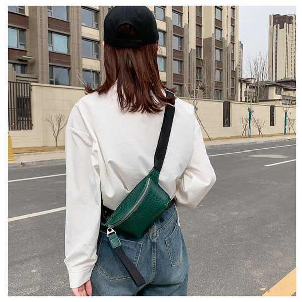 

women bag crocodile multicolor messenger chest bag clutch female pu leather handbag cross body fashion single