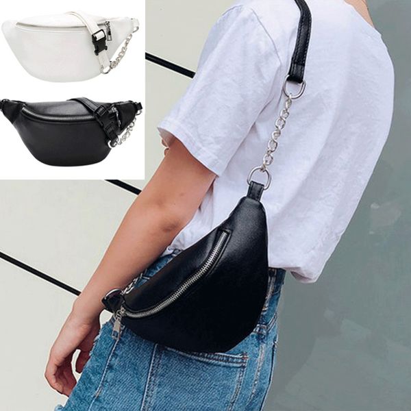 

fashion casual phone shoulder bag mens chest bag pu leather shoulder business waist clutch zipper cross body satchel