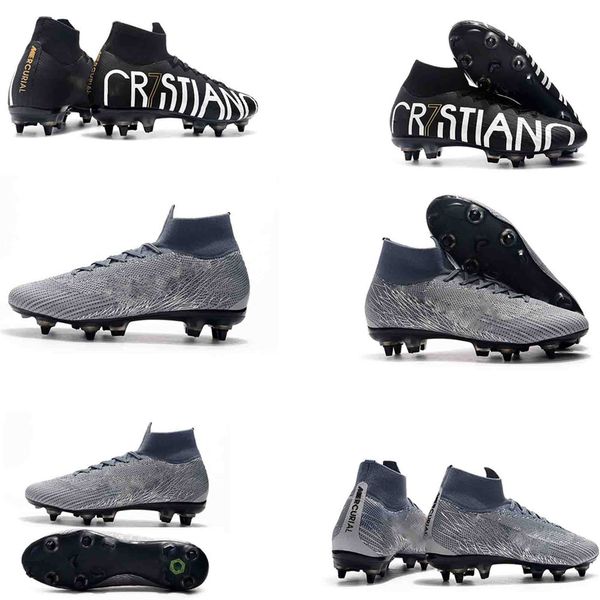 

mercurial superfly vi 360 elite sg ac39-45 cr7 ronaldo neymar mens high soccer shoes football boots cleats