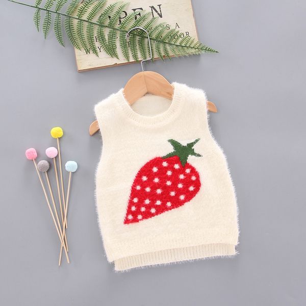 

baby girls sweaters winter hairy kids clothes girls sleeveless christmas sweater children clothing pullover 1 2 3 4 years, Blue