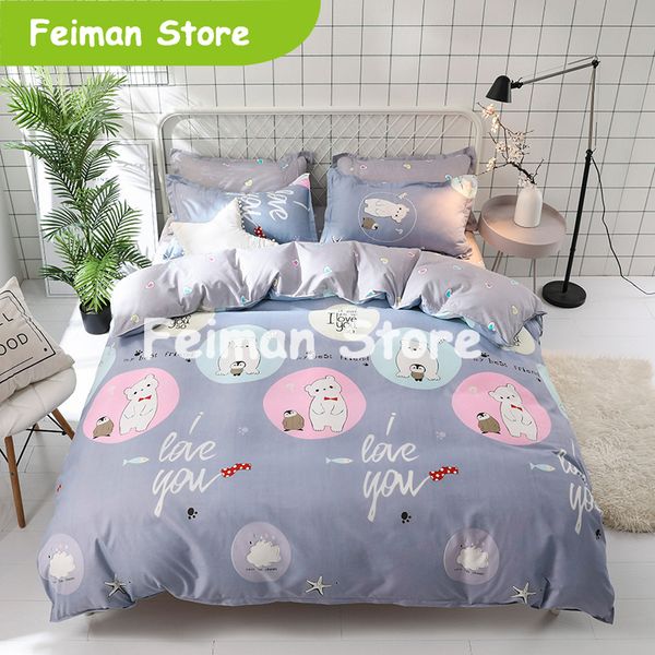 

strawberries winter 3/4pc bedding set luxury comfortable bedclothes duvet cover bed linen home textile bedspread