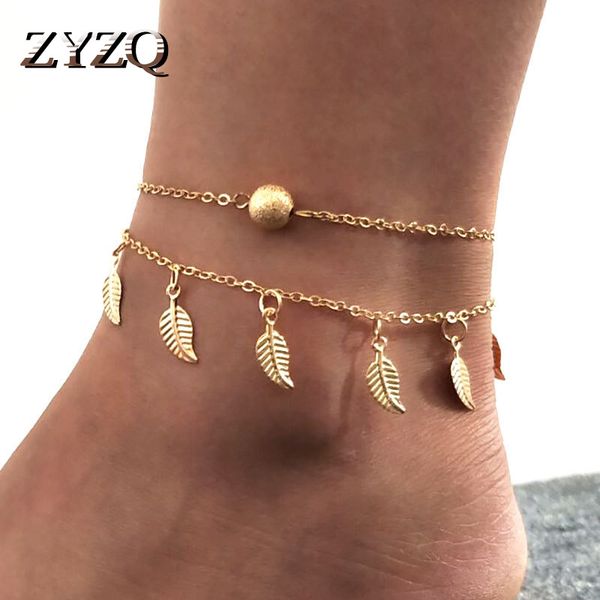 

zyzq new come enthic stylish women anklets with full of leaves pendant taseel anklets new year's gift for women wholesale lots, Red;blue