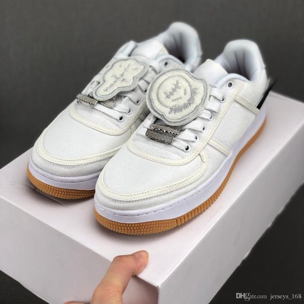 

travis scott 1s sail 3 air one 3m men designer shoes forces white sneakers trainers 1 dunk canvas sports skate shoes size 36-45, White;red