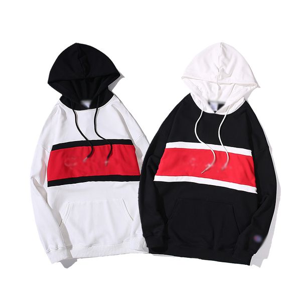 

champions men hoodie autumn winter new hooded sweater embroidery splice custom made hoodies cottons comfortables hoodies, Black