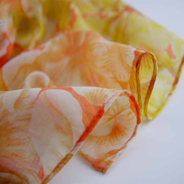 

wholesale-sale 1 pc lady scarf women gradient rainbow color long wrap women's shawl chiffon scarf foulard femme hijab scarf #48, Blue;gray