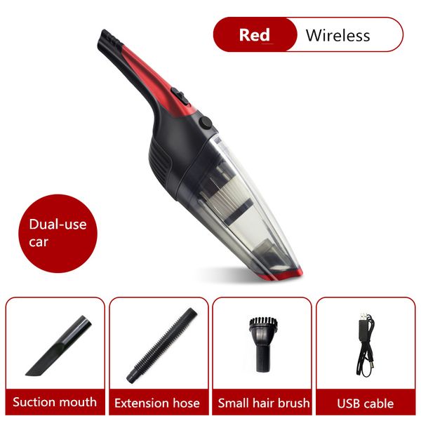 

car vacuum cleaner portable high power wireless/wired aspirador dual use home car cleaner accessoires auto interior