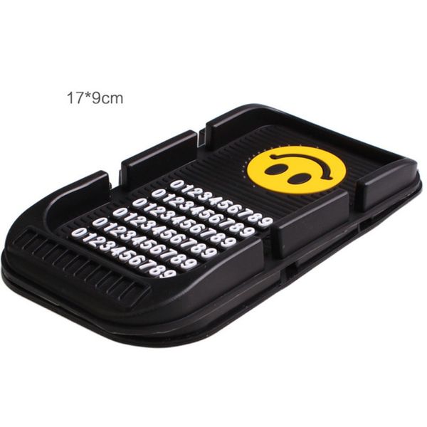 

car anti-slip mat cartoon double card position mobile phone non-slip pad car dashboard decoration hold gps mobile phone new