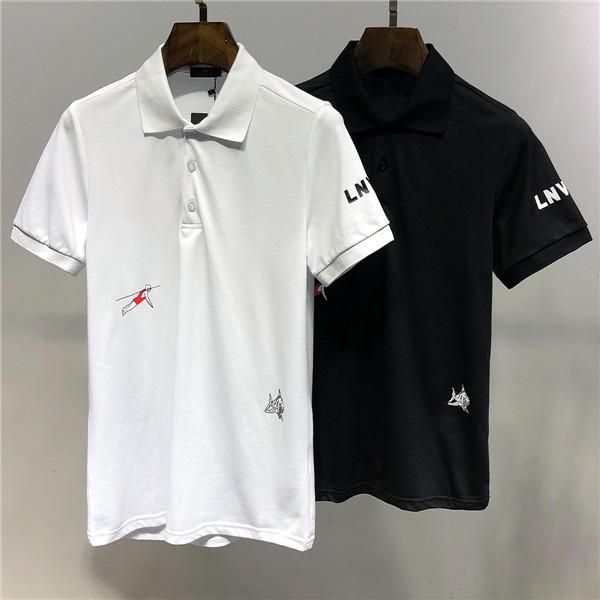 

2020 new fashion mens watch printing white t shirts us size tshirts ~ mens new designer cotton short sleeve t shirts h4, White;black