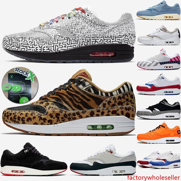 

2020 animal pack tokyo maze bred 87 running shoes men women 1 anniversary royal patch atomic teal parra what the sneaker stock x