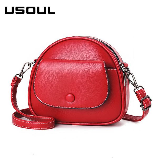 

usoul concise mini pu leather crossbody bags for women 2020 student shoulder messenger bag ladies handbags red bolsa feminina
