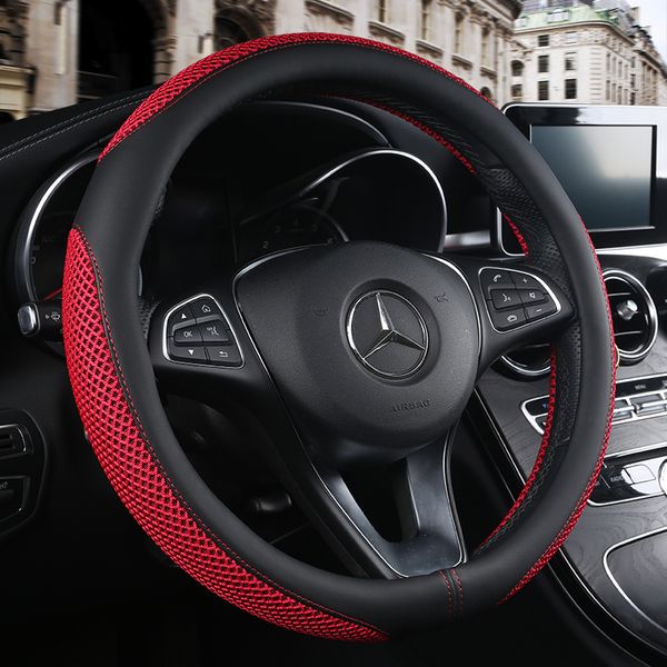 

38cm flax car steering wheel cover leather car steering-wheel cover case auto accessories for