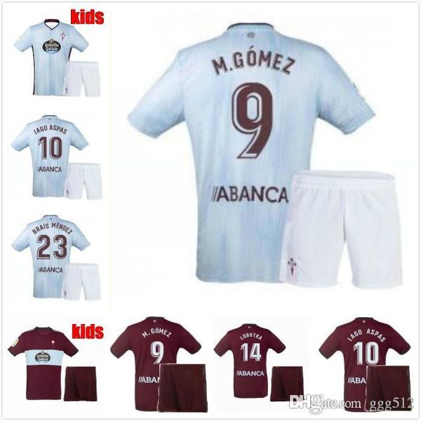 

kids kit 19 20 celta vigo футбольные майки brais mendez 2019 celta de vigo camiseta de futbol iago aspas футбольная рубашка boufal m. gomez, Black